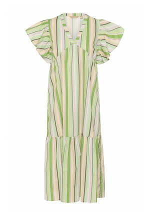 Vardagsklänning - green stripe