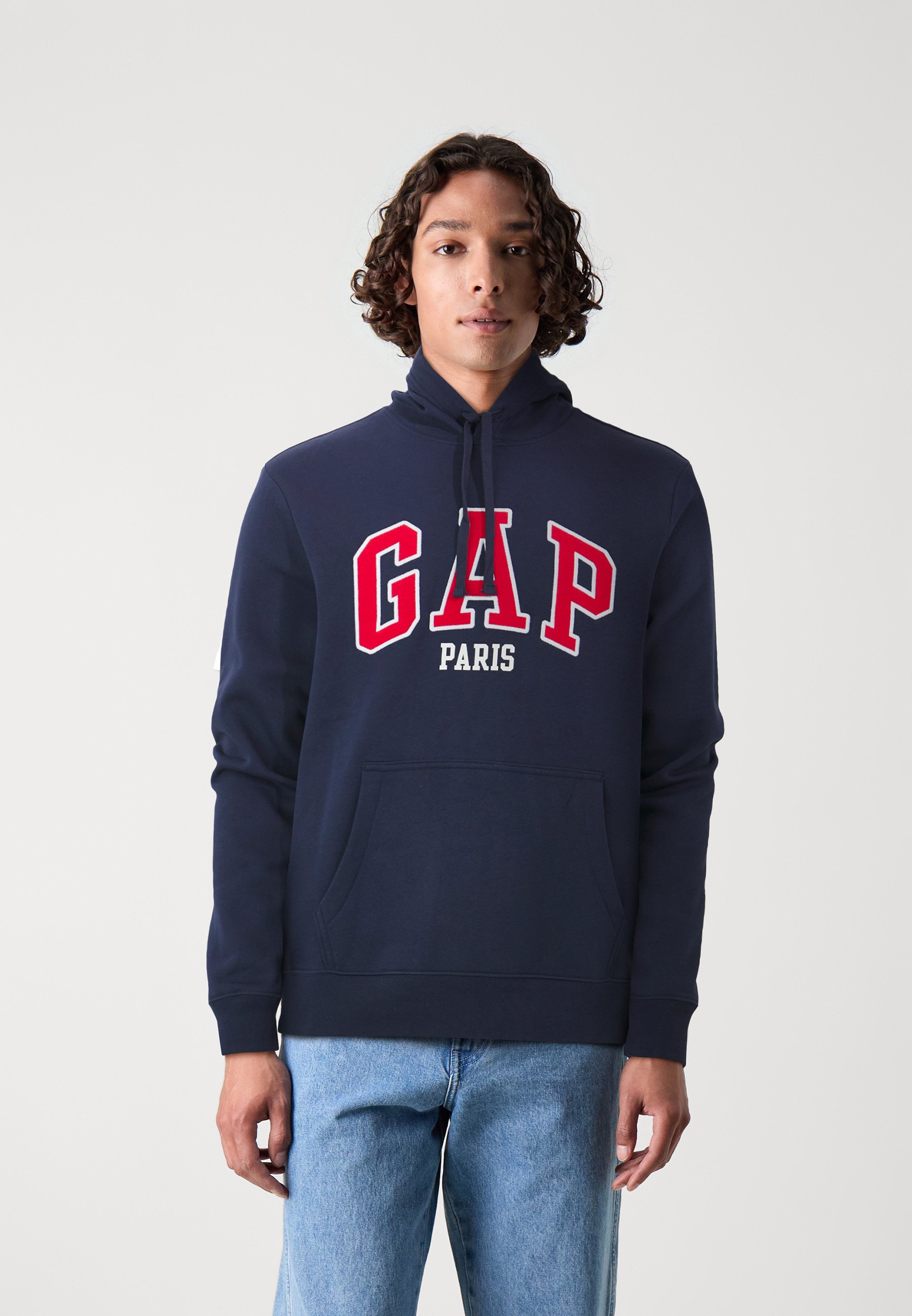 Sweat à Capuche Gap Boys Taille M - Rayé Bleu, 100% Coton, Très Bon état