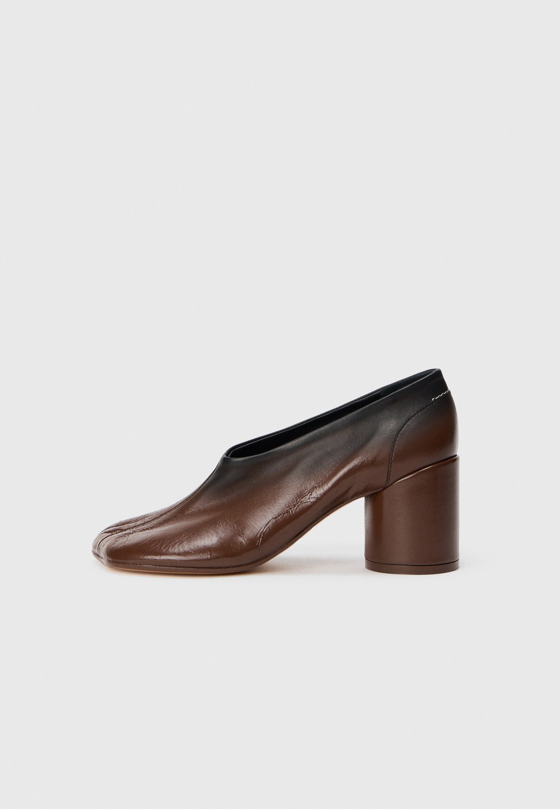 MM6 Maison Margiela COURT - Heeled mules - black/sable/black - Zalando
