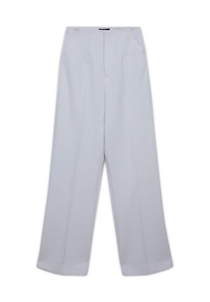 Calliope PALAZZO PINCES - Pantaloni - gesso