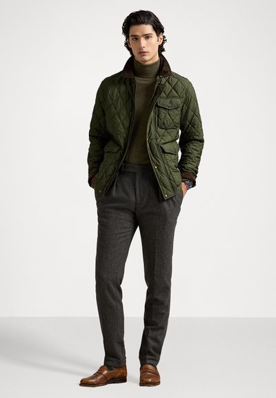 Polo Ralph Lauren WASHABLE WOOL ROLL NECK JUMPER - Svetrík - cargo olive heather