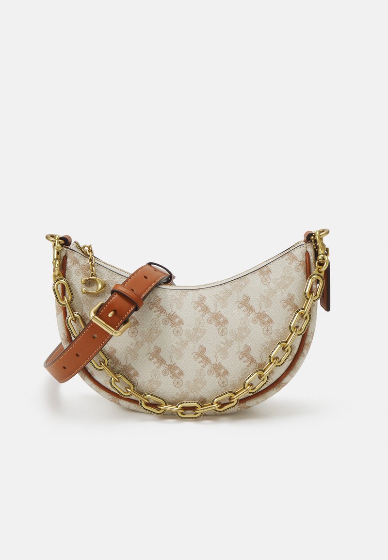 Coach EXCLUSIVE MIRA SHOULDER BAG WITH CHAIN Handbag offwhite/cognac/offwhite Zalando.ie