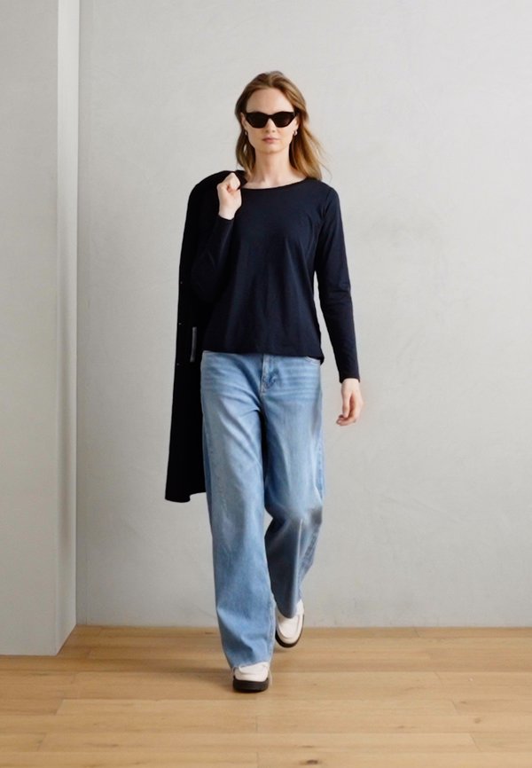 LONG SLEEVE ROUND NECK - Long sleeved top - manic midnight2