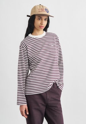 EZRA - Tops ar garām piedurknēm - cozy purple