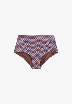 Next, HIGH WAIST BIKINI BOTTOMS . - Bikinibukser - chocolate brown geometric