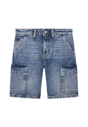 Calvin Klein BERMUDA BAMBINO - Shorts di jeans - blu denim