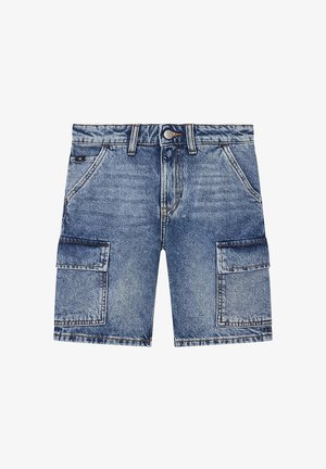Calvin Klein, BERMUDA BAMBINO - Shorts di jeans - blu denim