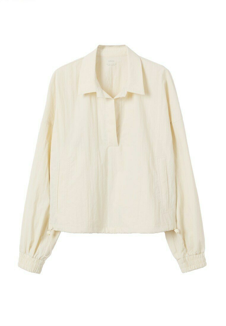 Mango Fleece trui lichtgeel Mango Fleece trui lichtgeel