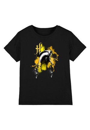 Cotton Soul, HARRY POTTER URBAN ELEGANCE HUFFLEPUFF BADGER UNISEX - Print T-shirt - black