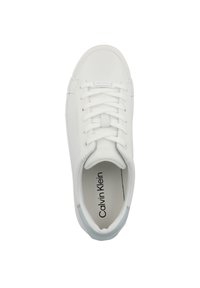 Calvin Klein VULCANIZED LACE UP LOW  - Sneaker low - white pearl blue
