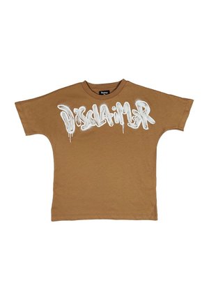 T-shirt con stampa - marrone