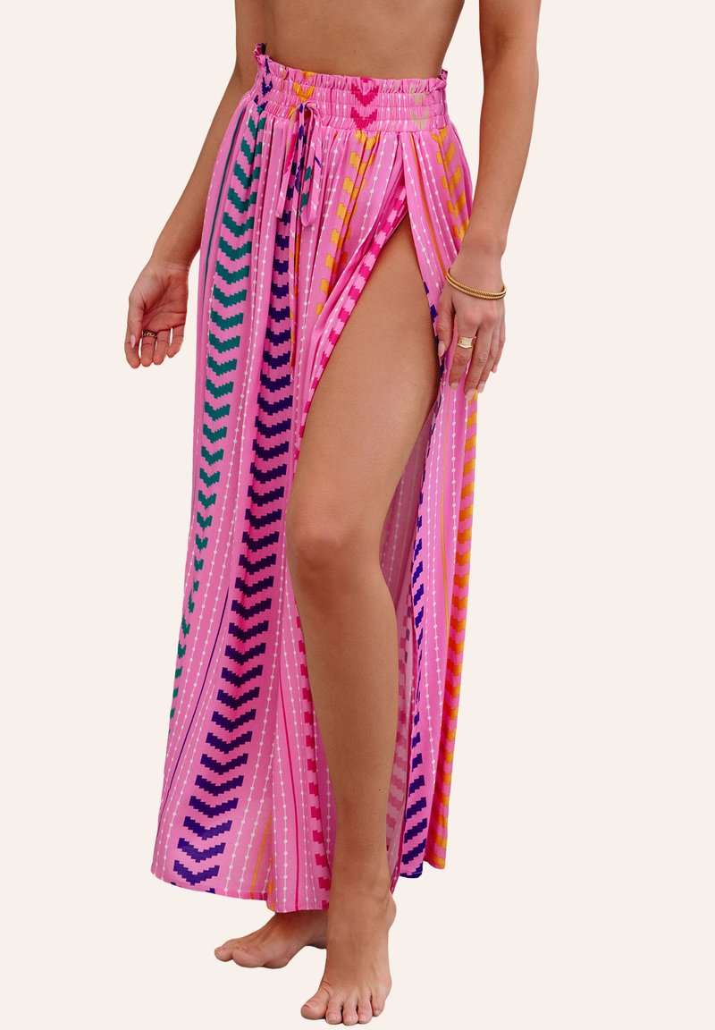 Cupshe VIBRANT CHEVRON WRAP - Complementos de playa - neon pink
