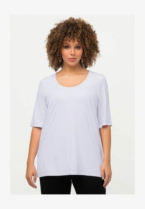 Ulla Popken Maglietta Basic A V 515283 – Verde Turchese, Taglia 56/58 IT Donna, Cotone Morbido