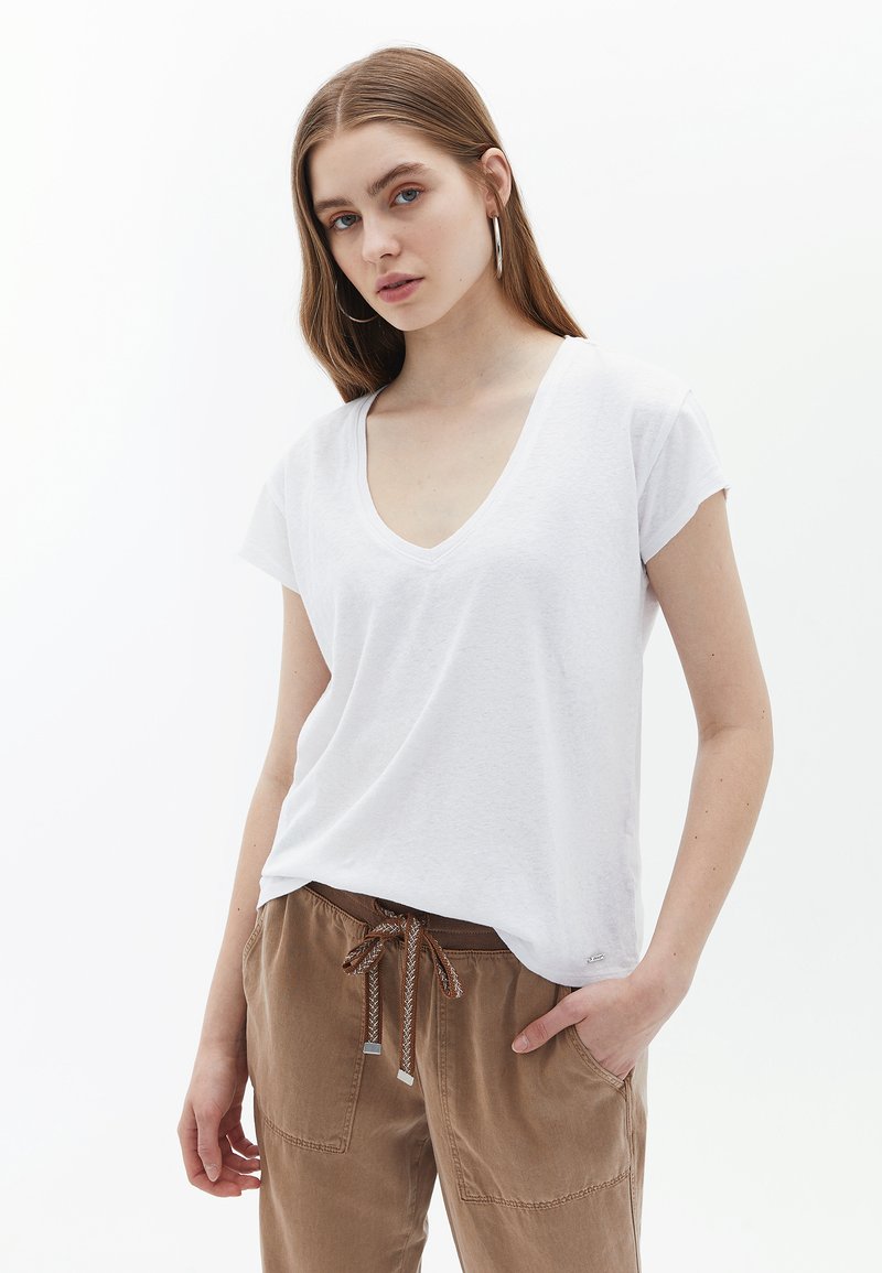 OXXO T-shirts basic - white/hvid - Zalando.dk