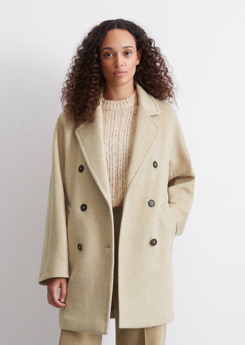 Marc O'Polo LAPEL COLLAR WELT POCKETS - Klassischer Mantel - blushed camel