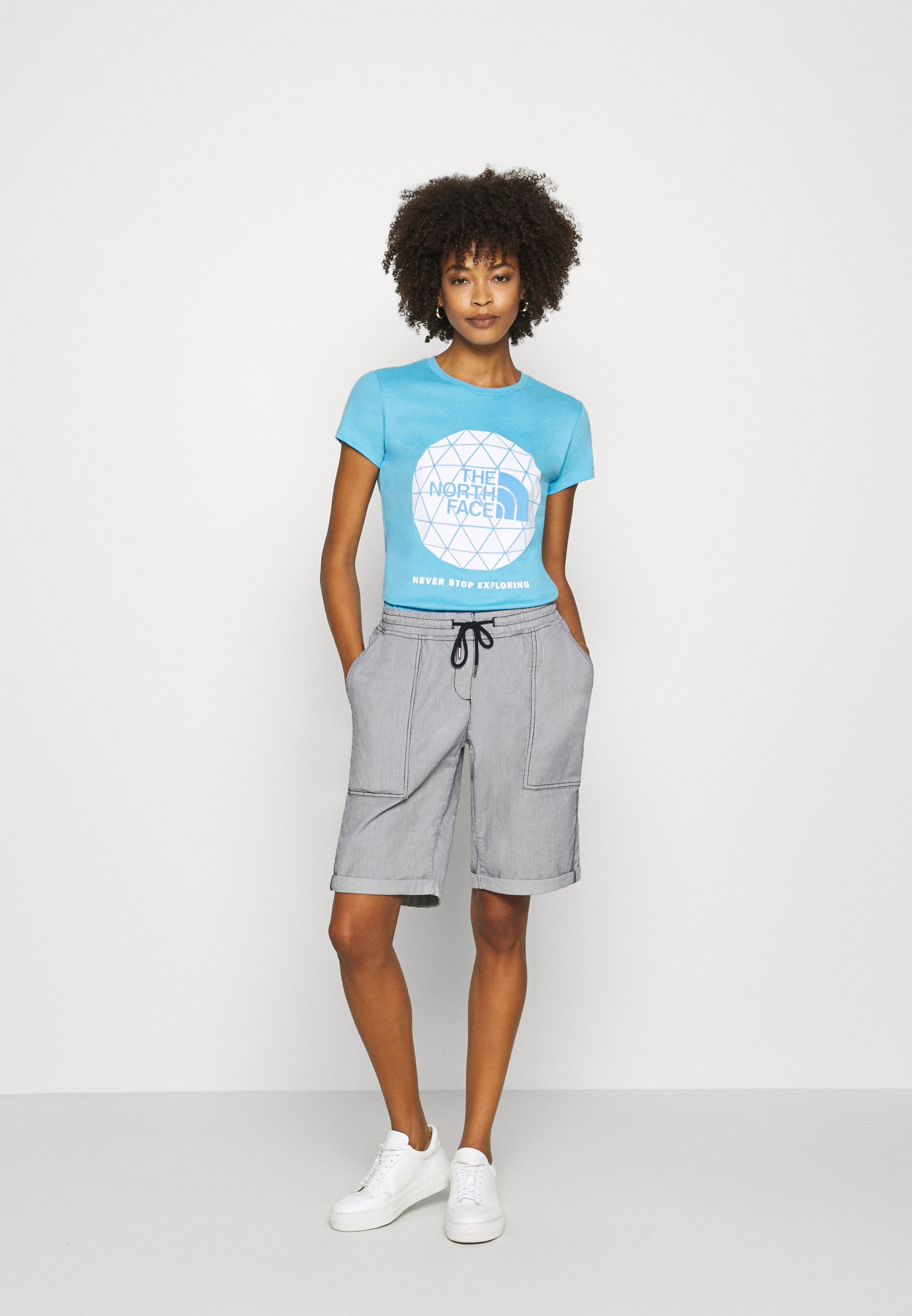 The North Face GEODOME TEE T shirts med print ethereal The North Face GEODOME TEE - T-shirts med print - ethereal blue