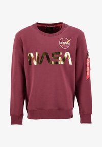 HOT Alpha Industries Nasa Pullover Rot Alpha Industries NASA