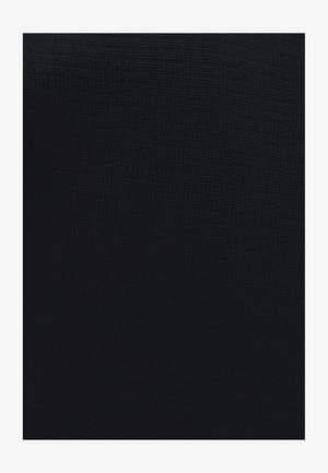 Tissu tricoté en bleu marine profond, présentant une texture lisse avec un motif de tissage uniforme. Aucun motif ni design visible.