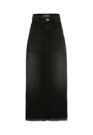 CASUAL - Jupe en jean - black