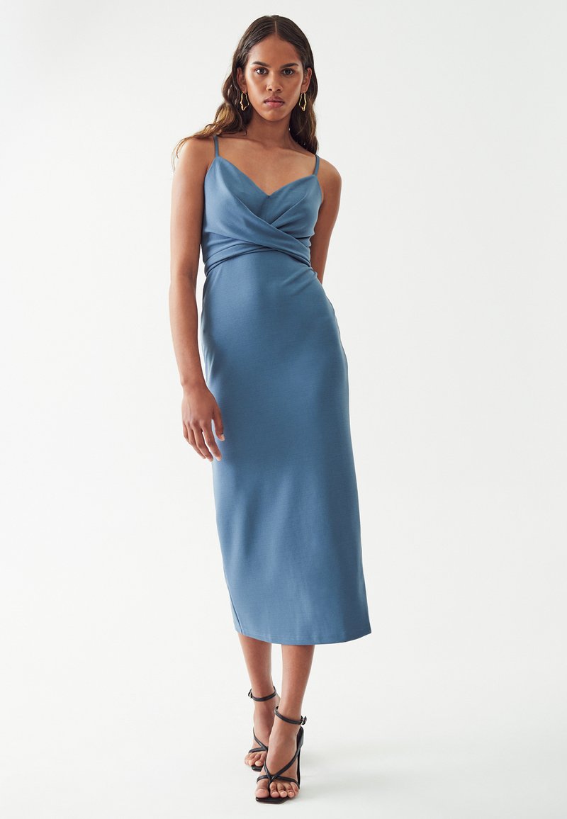 BWLDR VENTI MIDI DRESS - Vapaa-ajan mekko - steel blue