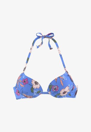s.Oliver, Bikini-Top - blau bedruckt