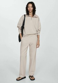 Mango Pantalones deportivos - light grey