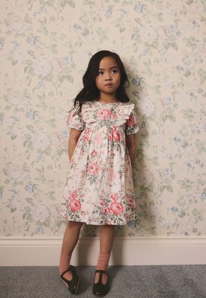 Next, REGULAR FIT -  SHORT SLEEVE  - Vestido informal - pink floral
