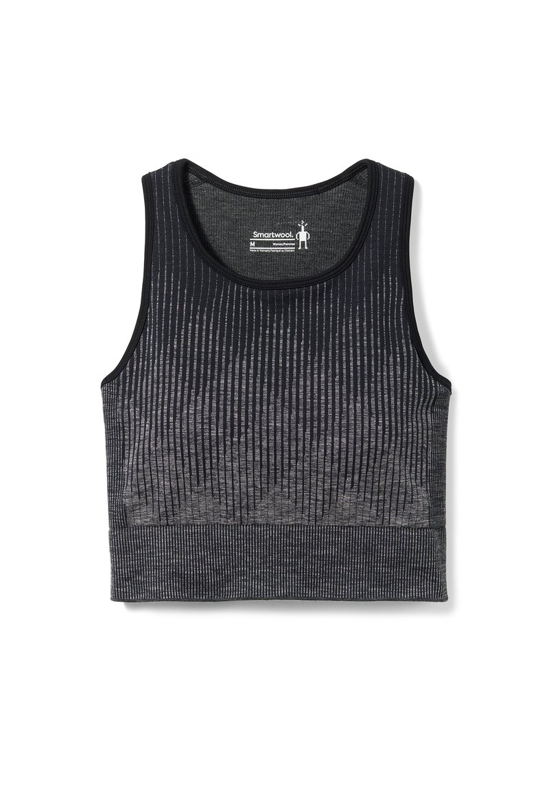 SmartWool Sport-bh met medium support zwart SmartWool Sport-bh met medium support zwart