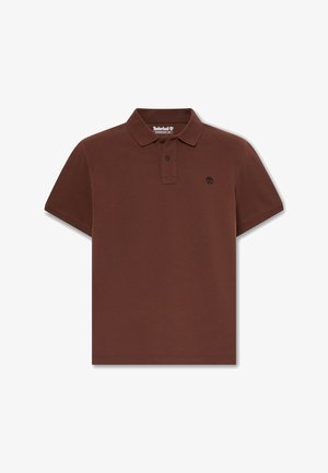 Timberland, PIQUE SHORT SLEEVES POLO. - Pikeepaita - dark brown