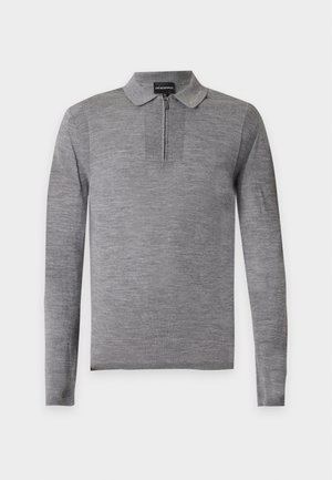 Emporio Armani, Strickpullover - medium grey melange