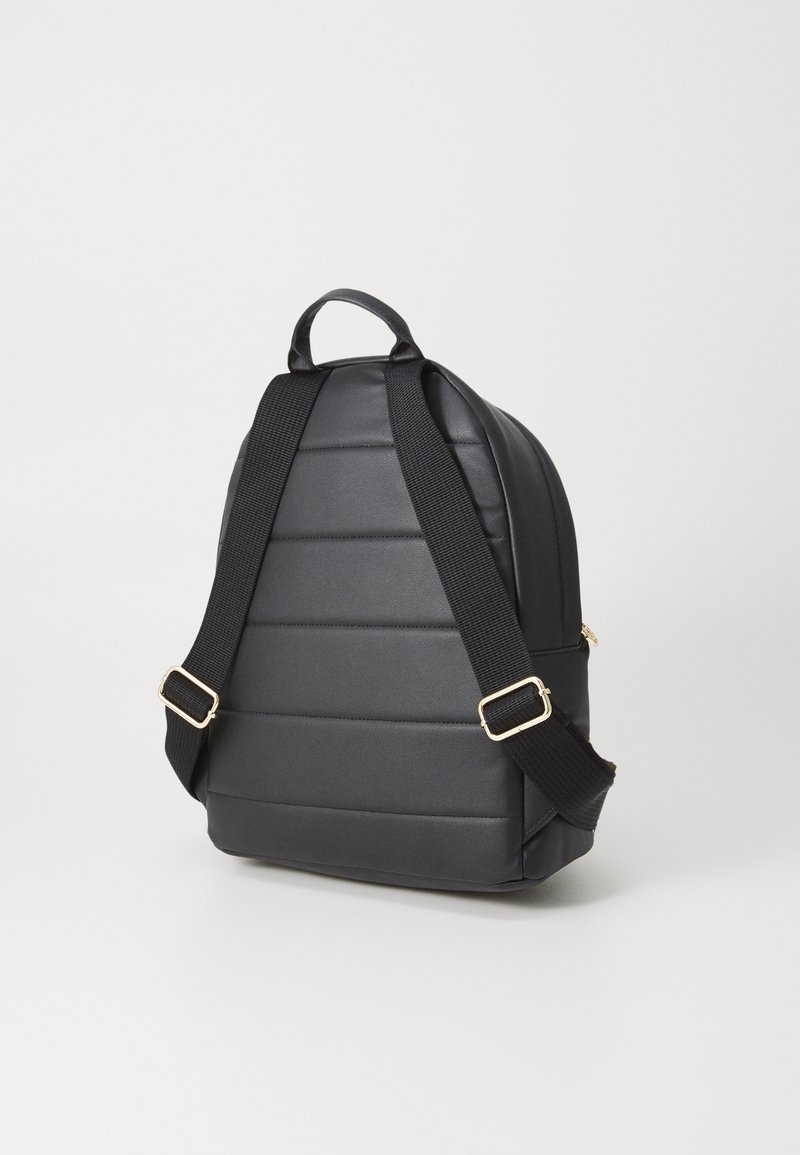 Tommy Hilfiger Black Quilted Backpack with Gold Accents s-l400.jpg main image 3