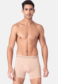 MUCHACHOMALO 2-PACK - Boxer alsónadrág - beige black