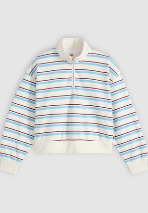 Levi's®, EVERYDAY QUARTER ZIP - Sweatshirt - ruby stripe alaskan blue
