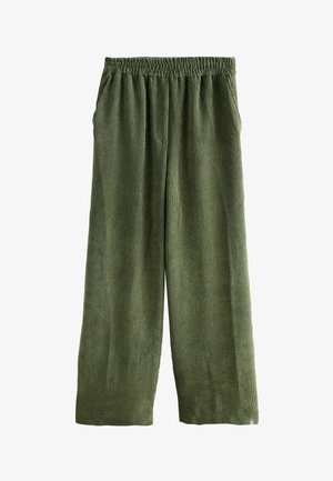 Next, REGULAR FIT - CORD WIDE LEG TROUSERS ., zielony