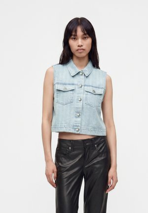 ONLY ONLCRISTA STRIPE - Γιλέκο - light blue denim