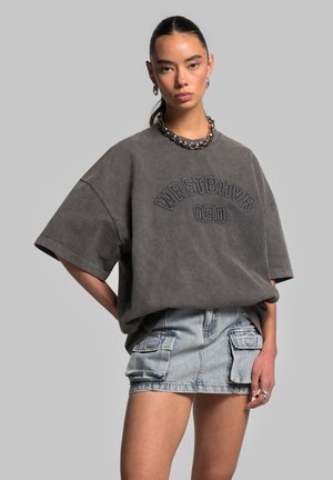 WRSTBHVR MARCEJ - T-shirt print - gray vintage
