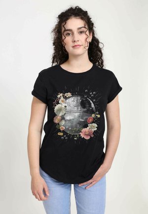 STAR WARS: CLASSIC FLORAL DEATH STAR - T-shirt print - black