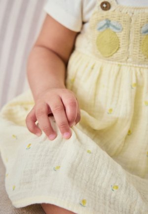 Next, REGULAR FIT - PINAFORE AND BODYSUIT 2 PIECE SET . - Body - yellow lemon crochet