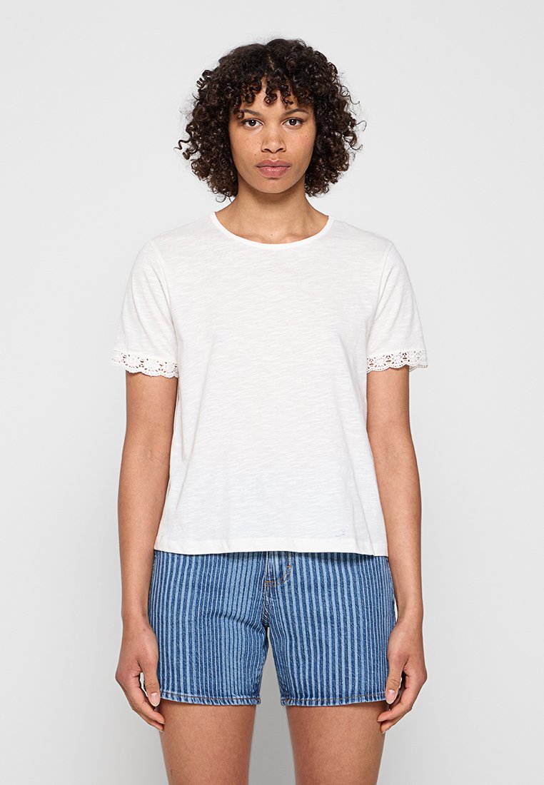 JDY T-shirt basic crème