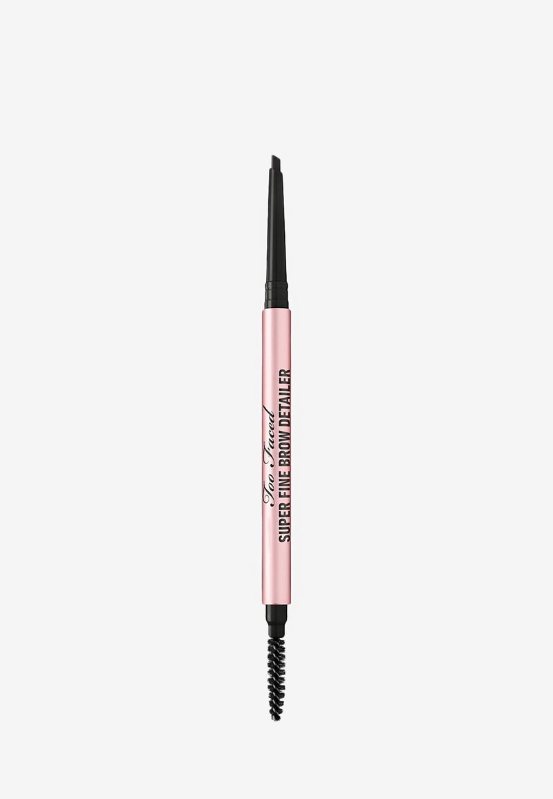 Too Faced - BROWS SUPER FINE BROW DETAILER - Wenkbrauwpotlood - soft black, Vergroten