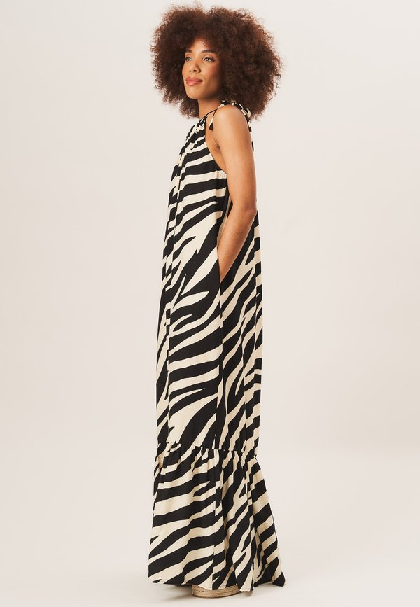 ZEBRA TIE SHOULDER - Maxi dress - mono4