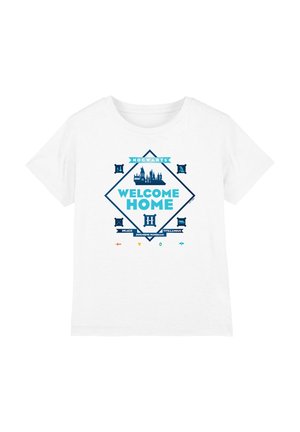 Cotton Soul, HARRY POTTER HOGWARTS WELCOME HOME UNISEX - Print T-shirt - white