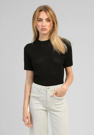 AN'GE, PULL VIMA NOIR - T-shirt basique - noir