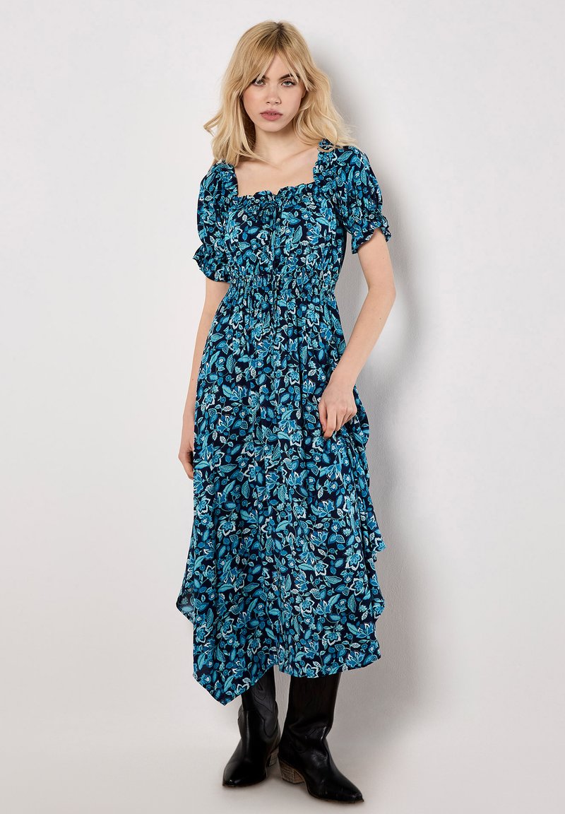 Apricot SARASA MILKMAID - Maxiklänning - navy