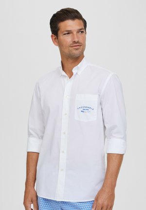 CL BD  BACK PATCH - Camicia - white blue