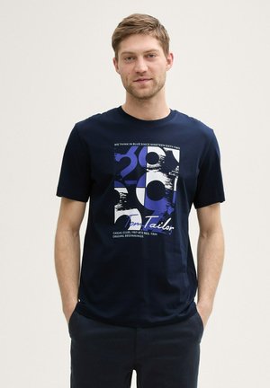 TOM TAILOR Print T-shirt - sky captain blue