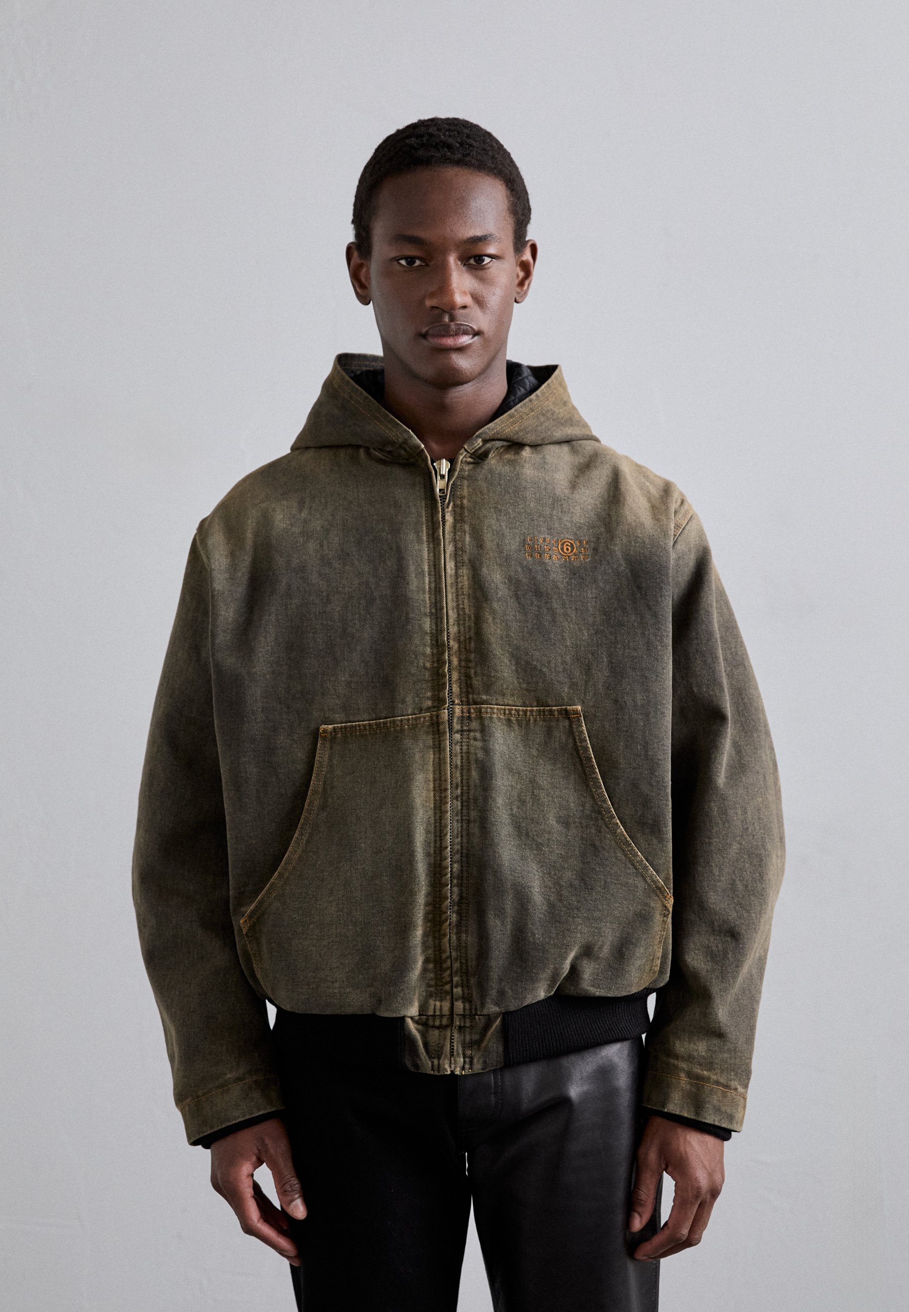 【定価234000】MM6MAISONMARGIELA SPORTSJACKET MM6 Maison Margiela SPORTSJACKET - Chaqueta vaquera - brown/marrón