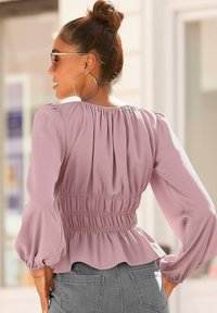LASCANA LANGARM - Camicetta - mauve
