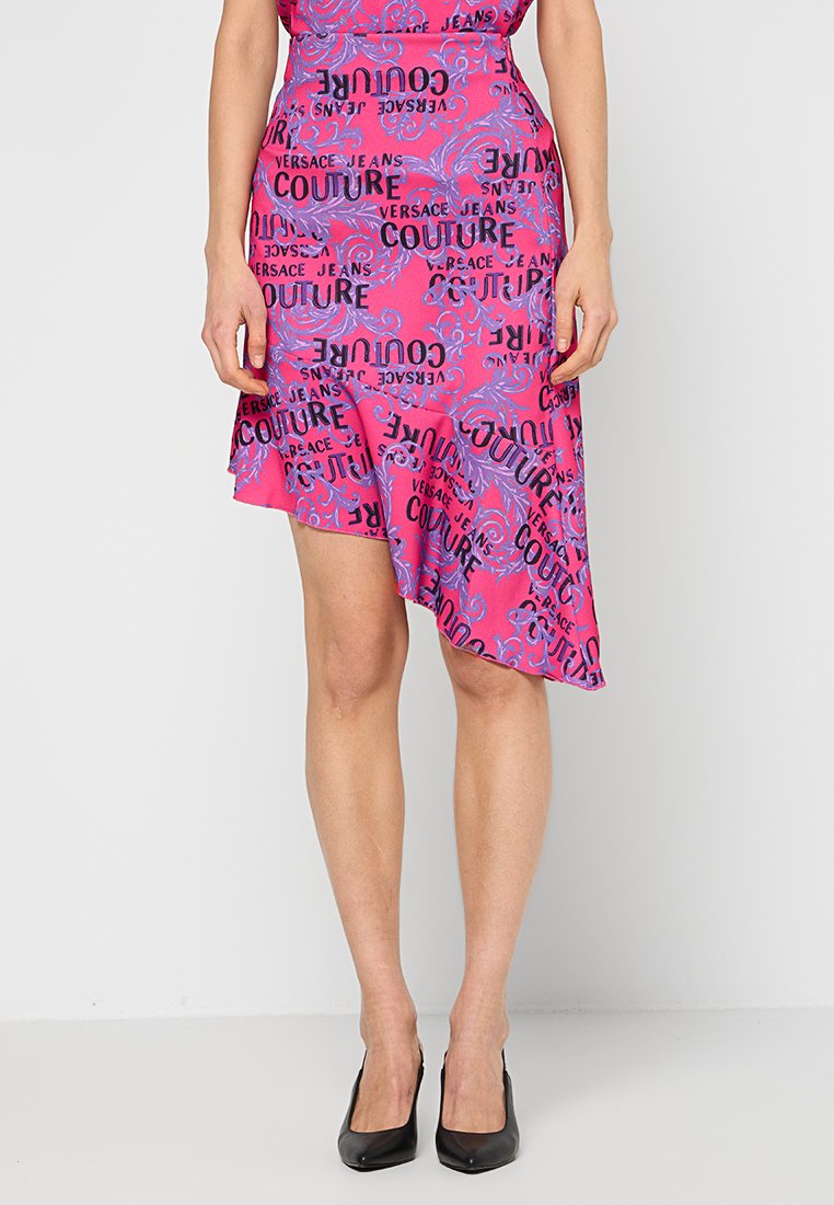 Versace Jeans Couture A-lijn rok donkerroze Versace Jeans Couture A-lijn rok donkerroze