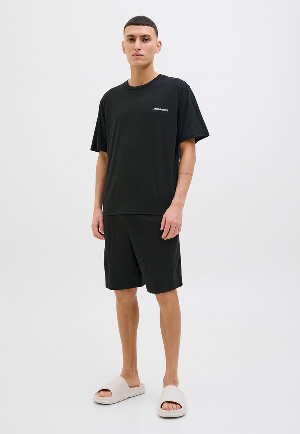 JACEVEREST SET RUNDHALSAUSSCHNITT  - Nachtwäsche Set - schwarz